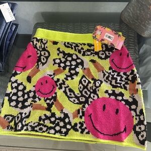 FARM Rio Vibrant Smiley Mini Skirt